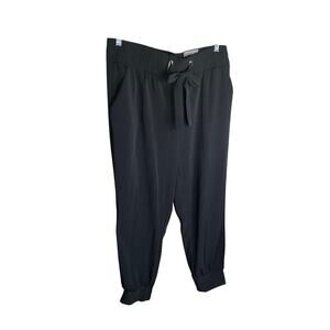 One by Chapter One Jogger Pants High Rise Elastic Waistband‎ Black Womens Large
